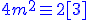 \blue 4m^2 \equiv 2 [3]